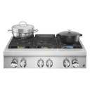 Jennair® 36" NOIR™ Gas Professional-Style Rangetop JGCP436HM