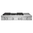 Jennair® 48" NOIR™ Gas Professional-Style Rangetop with Chrome-Infused Griddle and Gas Grill JGCP748HM