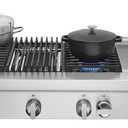 Jennair® 48" NOIR™ Gas Professional-Style Rangetop with Chrome-Infused Griddle and Gas Grill JGCP748HM