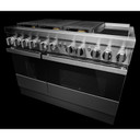 Jennair® NOIR™ 48" Dual-Fuel Professional-Style Range with Chrome-Infused Griddle and Steam Assist JDSP548HM