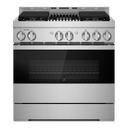 Jennair® NOIR™ 36 Gas Professional-Style Range with Grill JGRP636HM