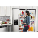 Amana® 33-inch Side-by-Side Refrigerator with Dual Pad External Ice and Water Dispenser ASI2175GRS