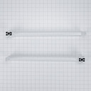 Refrigerator Top Freezer Handle Kit, White W10721892 Refrigerator Top Freezer Handle Kit, White W10721892