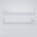 Refrigerator Top Freezer Handle Kit, White W10721892
