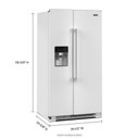 Maytag® 36-Inch Wide Side-by-Side Refrigerator - 25 Cu. Ft. MRSF4036PW