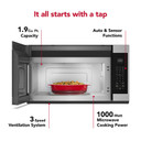 KitchenAid® 1.9cu ft Over The Range Microwave with Print Shield® YKMMS130RPS KitchenAid® 1.9cu ft Over The Range Microwave with Print Shield® YKMMS130RPS
