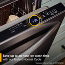 Whirlpool® 24-Inch Dishwasher with Total Coverage Wash Action and Auto Open Air Dry in Fingerprint Resistant Black Stainless WDTS8024SV