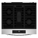 Whirlpool® 30-inch Gas Smart Range with Fan Convection Air Cooking Technology WSGS5030SZ