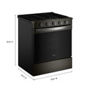 Whirlpool® 30-inch Gas Range with Air Cooking Technology WSGS5030SV Whirlpool® 30-inch Gas Range with Air Cooking Technology WSGS5030SV