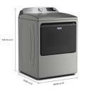 Maytag® 7.4 Cu. Ft. Top Load Electric Dryer with Extra Power and Advanced Moisture Sensing YMED6205RR