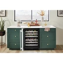 Kitchenaid® 24" Undercounter Wine Cellar with Full-Extension Metal-Front Racks KUWL324SSB
