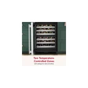 Kitchenaid® 24" Undercounter Wine Cellar with Full-Extension Metal-Front Racks KUWL324SSB
