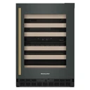 Kitchenaid® 24" Undercounter Wine Cellar with Full-Extension Wood-Front Racks KUWR524SJP