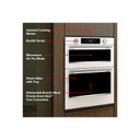 Kitchenaid® 30-inch Smart Electric Combo Wall Oven with Assisted Cooking Modes - White KOEC730SWH