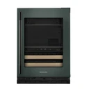 Kitchenaid® 24" Beverage Center with Glass Door and Wood-Front Racks KUBR524SJP