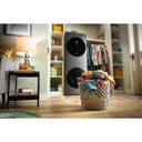 Whirlpool® 24-in Compact ENERGY STAR® Certified Ventless Heat Pump Laundry Tower with 3.2-cu. ft. I.E.C. Washer and Electric 4.3-cu ft Dryer YWFH5424SW