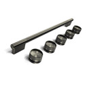 Black Ore Handle and Knob Hardware Accessory Kit for KitchenAid® Slide-In Convection Gas Range W11773965