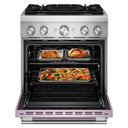 Kitchenaid® 30-Inch 4 Burner Commercial-Style Dual Fuel Range with No Preheat Air Fry Mode KFDS930SWF