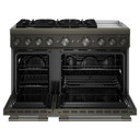 Kitchenaid® 48-Inch 6 Burner Commercial-Style Dual Fuel Range with Griddle KFDD948SBE