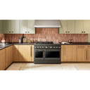 Kitchenaid® 48-Inch 6 Burner Commercial-Style Dual Fuel Range with Griddle KFDD948SBE