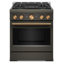 KitchenAid® 30-Inch 4 Burner Commercial-Style Gas Range with No Preheat Air Fry Mode KFGS930SBE