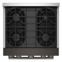 KitchenAid® 30-Inch 4 Burner Commercial-Style Gas Range with No Preheat Air Fry Mode KFGS930SBE