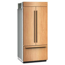 Kitchenaid® 20.8 Cu. Ft. 36" Built-In Panel-Ready French Door Bottom Mount Refrigerator with Platinum Interior KBFN536TPA