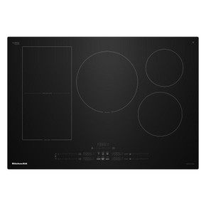 Kitchenaid® 30" Temp Cook™ Induction Cooktop with 5 Cooking Zones KCIT730SBL