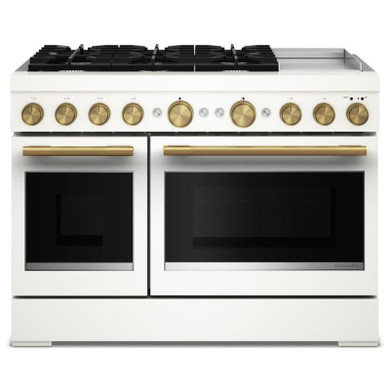 KitchenAid® 48-Inch 6 Burner Commercial-Style Dual Fuel Range with Griddle KFDD948SPL