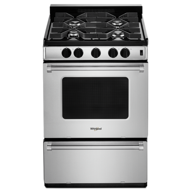 Whirlpool® 24-inch Freestanding Gas Range with Sealed Burners WFG500M4HS