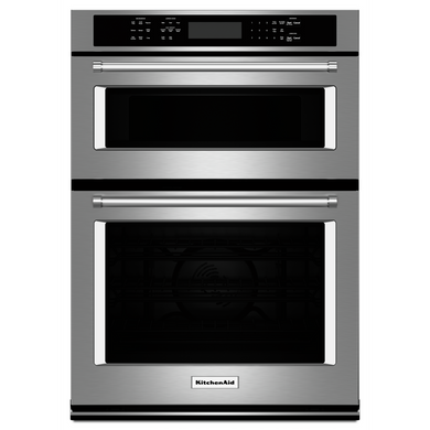 Kitchenaid® 27" Combination Wall Oven with Even-Heat™ True Convection (lower oven) KOCE507ESS