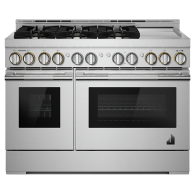 Jennair® 48 RISE™ Gas Professional-Style Range with Chrome-Infused Griddle JGRP548HL