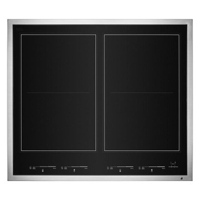 Jennair® 24" Lustre Stainless Induction Flex Cooktop JIC4724HS