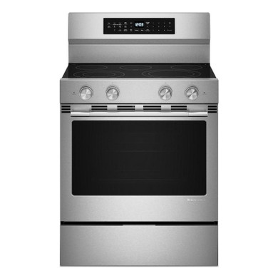 Kitchenaid® 5.3 Cu. Ft. Freestanding Electric Range with Convection Cooking Modes YKFES530SPS