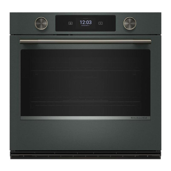 Kitchenaid® 30-inch Smart Electric Single Wall Oven with Intelligent Cooking Camera - Juniper KOES930SJP