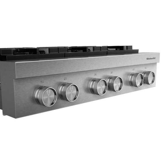KitchenAid® 36-inch 6-Burner Gas Commercial-Style Rangetop KCGK936TSS