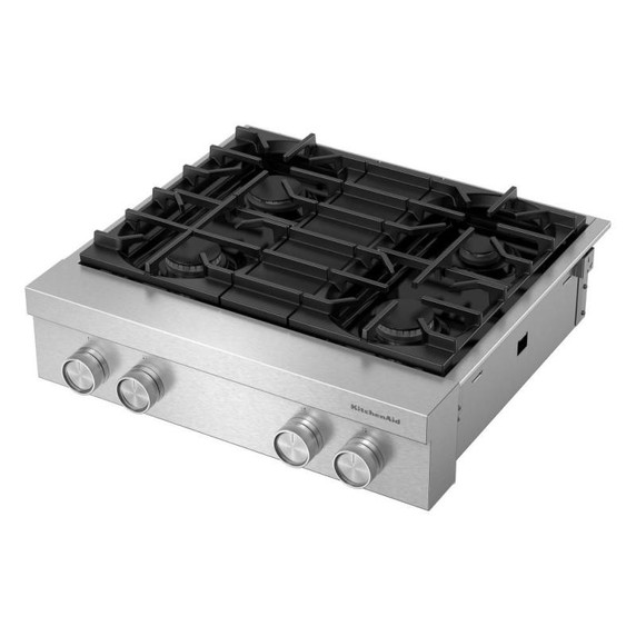 KitchenAid® 30-inch 4-Burner Gas Commercial-Style Rangetop KCGK930TSS