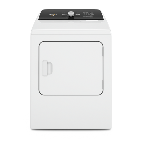 Whirlpool® 7.0 Cu. Ft. Top Load Electric Moisture Sensing Dryer with Steam YWED5050LW