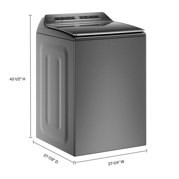 Whirlpool® 6.0 - 6.1 cu. ft.(IEC) Top Load Washer with 2 in 1 Removable Agitator WTW8127LC Whirlpool® 6.0 - 6.1 cu. ft.(IEC) Top Load Washer with 2 in 1 Removable Agitator WTW8127LC