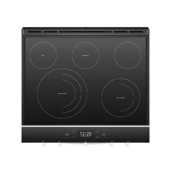 Whirlpool® 6.4 cu. ft. Smart Slide-in Electric Range with Air Fry, when Connected YWEE750H0HW Whirlpool® 6.4 cu. ft. Smart Slide-in Electric Range with Air Fry, when Connected YWEE750H0HW