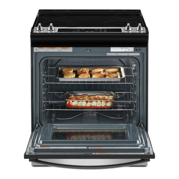 4.8 Cu. Ft. Whirlpool® Electric Range with Frozen Bake™ Technology YWEE515S0LS