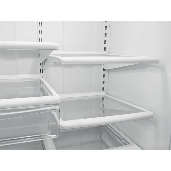 Whirlpool® 22 cu. ft. Bottom-Freezer Refrigerator with Freezer Drawer WRB322DMBW