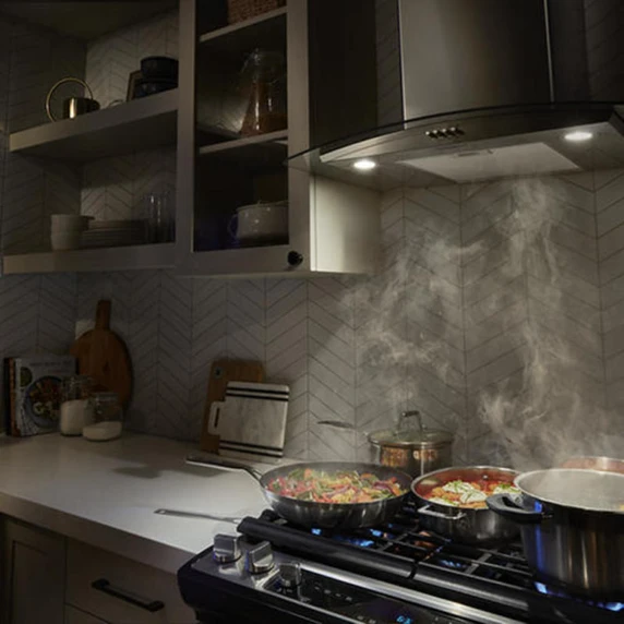 Whirlpool® 30" Curved Glass Wall Mount Range Hood WVW51UC0LS