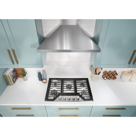 Whirlpool® 30" Curved Glass Wall Mount Range Hood WVW51UC0LS