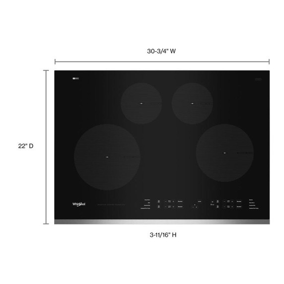 Whirlpool® 30-Inch Induction Cooktop WCI55US0JS Whirlpool® 30-Inch Induction Cooktop WCI55US0JS
