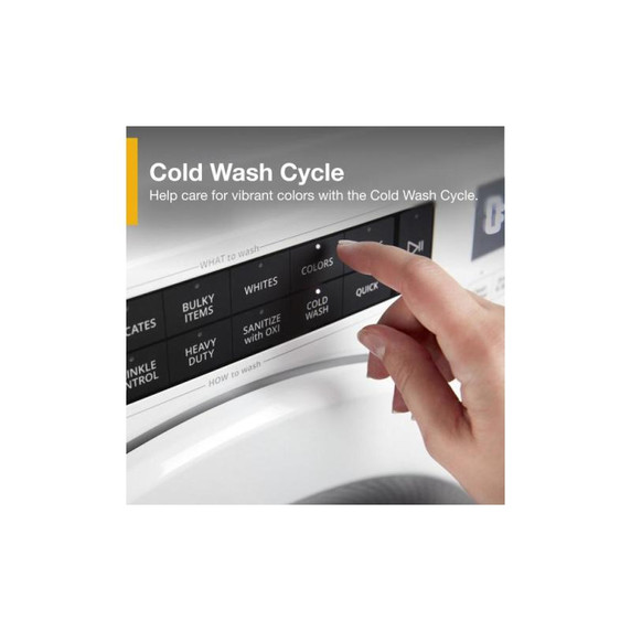 Whirlpool® 5.0 cu.ft I.E.C. Closet-Depth Front Load Washer with Intuitive Controls WFW560CHW