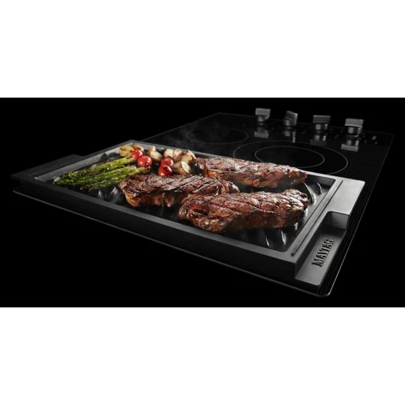 Maytag® 30-Inch Electric Cooktop with Reversible Grill and Griddle MEC8830HB