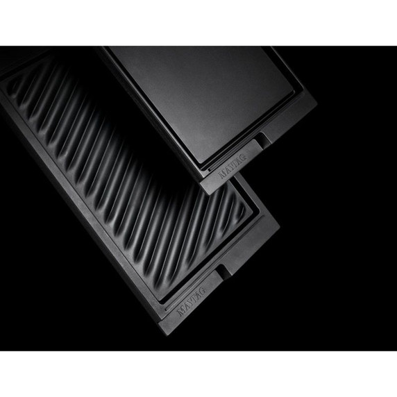 Maytag® 30-Inch Electric Cooktop with Reversible Grill and Griddle MEC8830HB