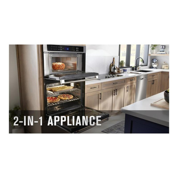 Maytag® 30-inch Wall Oven Microwave Combo with Air Fry and Basket - 6.4 cu. ft. MOEC6030LZ