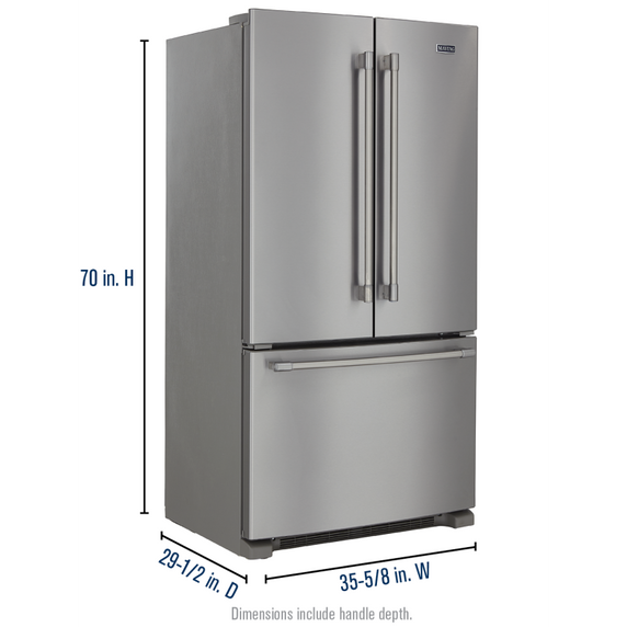 Maytag® 36- Inch Wide Counter Depth French Door Refrigerator - 20 Cu. Ft. MFC2062FEZ